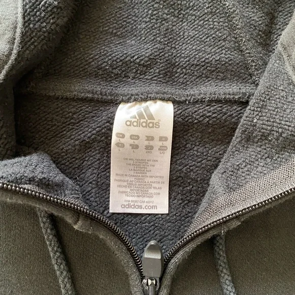 Adidas Zip Hoodie - Black - Picture 2 of 2